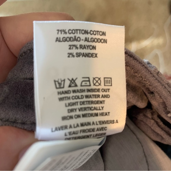 DL1961 Pants Womens 25 Silver Spring Velvet Florence Ankle Mid Rise Instasculpt - Picture 11 of 13